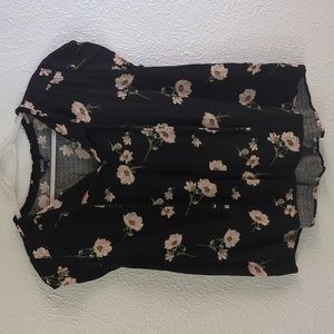 Buffalo David Button | floral medium blouse super flowy